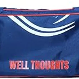 Lifelong Cricket Kit Bag Durable Polyester Construction | Adjustable Shoulder Straps | Water-Resistant Design | Stylish Cricket Bag for Cricketers Navy Blue, Size 42x16 inch-image-3