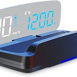 Heads Up Display, ACECAR Upgrade Digital GPS Speedometer, New HUD with Projection Reflector, with MPH Digital Speed, Time, Compass, Date, Altitude, Fatigued Alert, Overspeed Alert, for All Vehicle-image-2