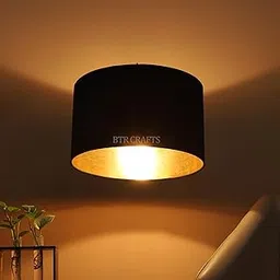 BTR CRAFTS Luxeries look Drum Lamp Shade, Decorative Light Lamp for Living Room, Home, Bedroom, Home Decor (12" In)-picture-17