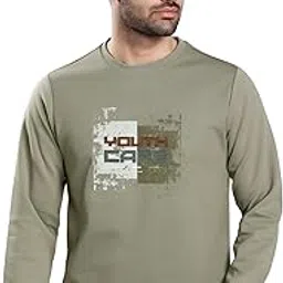 Men’s Cotton Lycra Round Neck Full Sleeve T-Shirt | Comfortable Stretchable Casual Wear Daily Outings Travel and Leisure | Stylish Printed Design (F107)-image-14