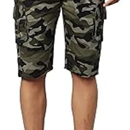 adbucks Men's Regular Fit Army Print Cargo Style 3/4th Pants-picture-22