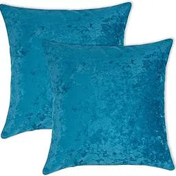 DREAMY URBAN Cushion & Decorative Cushion Covers Set | 15x15 Inch (38x38 cm) | Set of 2 Inserts + 2 Peacock Covers | Throw Pillows for Sofa, Bed, Chairs | Soft, Durable, Eco-Friendly, Hidden Zipper-picture-11