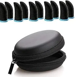HiSell 10 Pcs with Black Pouch Pubg Anti-Slip Thumb Sleeve, Slip-Proof Sweat-Proof Professional Touch Screen Thumbs Finger Sleeve for Pubg Mobile Phone Game Gaming Gloves Multi Colour.-image-21