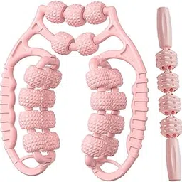 Bnf® Massage Rollers 21 and 4 Wheels Manual Leg Massagers for Travel OutdoorPink|Foam Rollers|Sporting Goods-picture-10