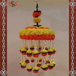 S2S Reusable Washable Artificial Marigold Flowers Jumer Umbrella Pack of 1-picture-44