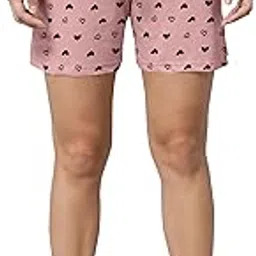 runk Relax Fit Bermuda with Floral Prints, Breathable Cotton Fabric with Drawstring Waistband Closure, for Women,Pack of 1-picture-30