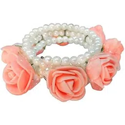 peaches & pink Peach Foam Flowers Bangle for Girls and Women (Available in 7 Different Colors)-picture-42