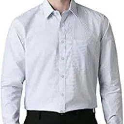 louis philippe Men's Easy to Iron Premium Cotton Wrinkle Resistant Slim fit Striped Formal Shirt-picture-33