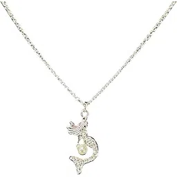 18K Gold Plated Chain Pendant Necklace for Women | American Diamond Jewellery | Anti-Tarnish, Hypoallergenic Gift-picture-55