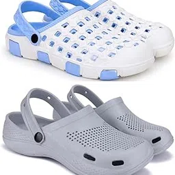 pampy angel Clogs for Men Classic Casual Sandals with Adjustable Back Strap Anti-Skid Lightweight Flip-Flop Slipper Slides for Men's & Boy's Combo Pack of 2-picture-14