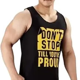 Round Neck Big Armhole Gym Stringer Vest for Men(Gym_vest80)-picture-13