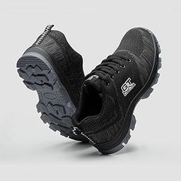 CALANDIS Men's Breathable Safety Shoes Steel Toe Work Boots Hiking Climbing Shoes EU 39 UK 6.5 US 7-picture-35