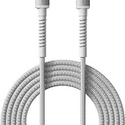 Portronics Konnect X Type C to 8-Pin 27W Fast Charging Cable, Premium TPE Material, Support to all Lightning Devices 1M Length(White)-picture-45