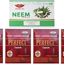 PERFECT Capsules Patent Ayurvedic medicine (4 Pack) and Neem Glycerine soap for All Skin Type-picture-47