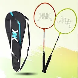 KNK Aluminium Badminton Racket 2 Pieces with Nylon Shuttles with Full-Cover Set (Set 2 with Cover)-image-8