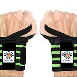 Wrist Supporter for Gym Wrist Band for Men Gym & Women with Thumb Loop Straps - Wrist Wrap Gym Accessories for Men Hand Grip & Wrist Support Sports Straps for Gym, Weightlifting (Green)-picture-31