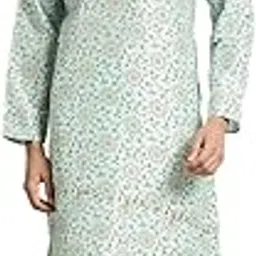 sojanya Men's Silk Blend Printed Since 1958 Kurta Churidar Pyjama Set-picture-38