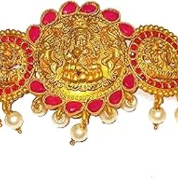 New Wedding special Traditional Temple Gold Plated Maharashtrian Bajubands Armlet Jewellery Studded with Pearls and Diamonds for Women and Girls(BJ-188)-picture-52