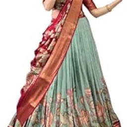 Women's Dola Silk With Kalamkari Print Lehenga Choli Seet-picture-26