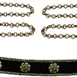 vidhya kangan Waist Chain kamarbandh size-44 inch Material Velvet Stone stud Elegant Traditional Waist Chain kamarbandh/kamarbandhfor Women and girls Adjustable & Lightweight Design (sku-bro2952)-picture-16
