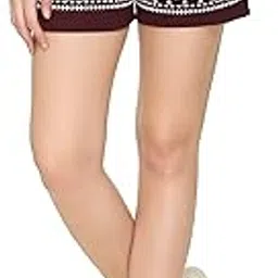 colors & blends Women's Cotton Printed Lounge Shorts-picture-14