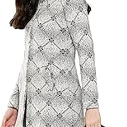 aarika Womens Casual Wear Blue Colour Abstract Woolen Cardigan-picture-10