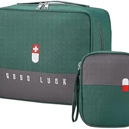 XBEY Portable First Aid Empty Kit Pouch Emergency Survival Bag,Medicine Pouch for Medicine Organizer,First Aid Organizer Bag for Home, Office, Travel and Camping (Green Medical Pouch Set)-picture-35