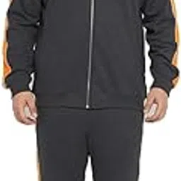 club york Men’s Cotton Blend Fleece Joggers with Side Pockets & Drawstring Waist | Regular Fit Casual Track Pants for Gym & Everyday Wear_MTP273XL_XXL Anthra Melange-picture-13