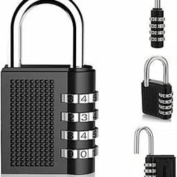VIVITO 4-Digit Combination Padlock - Weatherproof Security Lock for School, Gym, Outdoor Shed, Locker, Luggage, and Travel (Pack of 2)-image-32