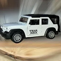 Brick Head Thar Model Car – Mahindra Roxx Die-Cast Toy Car | 1:32 Scale, Pull Back, Light & Sound | Perfect as a Collectible Model Car (White)-picture-27