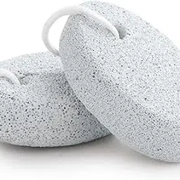 Footvital Lava Pumice Stone for Feet | Natural Foot Callus Remover for Soft, Smooth Skin | Pedicure Spa Tool with Hanging Rope | Multicolor (Pack of 2)-picture-10