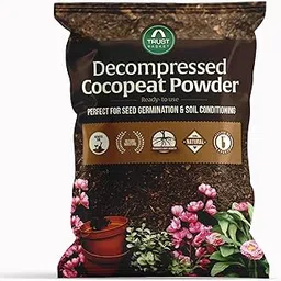TrustBasket Cocopeat Powder for Plants | Organic Coco Peat Powder Coconut Husk | Ideal for Indoor & Outdoor Gardening, Seed Starting, Composting, and Hydroponics | 1kg Pack-image-74