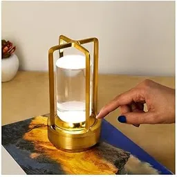 KHIZAR Retro USB Rechargeable Desk Lamp – Modern Nordic Style LED Table Lamp for Bedroom, Living Room, Study, Office, Café – Warm White Light, Iron Aluminum Alloy Metal, Home Decor Lighting (Gold)-picture-18