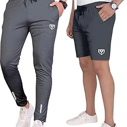 Septem Men's Lycra Blend Shorts with Stylish Design Comfortable and Versatile Track Pant Combo Pack-picture-29