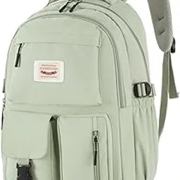 zibuyu Women's Travel Backpack for Girls - Lightweight Nylon Kawaii Casual Pure Color School Bag with Multi-Compartment Storage, Fashionable and Comfortable Design Ideal for School, Work and Travel-picture-35