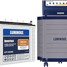 Luminous Inverter & Battery Combo (Hercules 1500 Pure Sine Wave 1400VA/12V Inverter with ILTT24060 Tall Tubular 180Ah Battery + Trolley) for Home, Office & Shops-picture-34