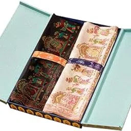 pashmoda His and Her Gift Set of Kaani Stoles With Wooden Gift Box-picture-38