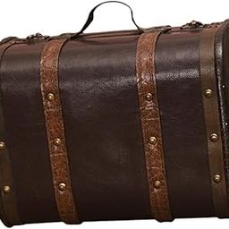 club bollywood CLUB BOLLYWOOD®Wooden Vintage Style Suitcase Decor Ornament for Themed Party Window Display 26.5 cmx15 cmx21 cm|Travel | Vintage Luggage & Travel Accs| Vintage Luggage & Travel Accs|0-picture-1