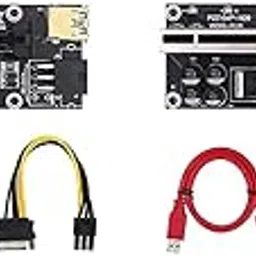 SamMus 2021 Latest V009S Plus / 009S Plus PCI-E Riser Express Cable 16x to 1x with Indicator Led Graphics Extension ETH Mining Riser Adapter Card for GPU with 60 cm USB 3.0 Cable - (Pack of Two)-picture-15