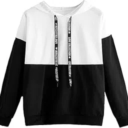 Dagcros Boy's Full Sleeve Hood Cotton Regular Hooded Hoodie (White, 15-16 Years)-picture-45