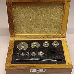 Analytical Weight Box (1mg TO 100gm Brass C.P) Brand OM Labs-picture-16