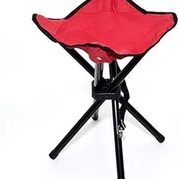 HaRvic Portable Outdoor Tripod Stool Outdoor Fishing Chair Lightweight Portable Tripod Camp Stool for Backpacking Hunting Hiking Picnic Garden Seating Stool-Multicolor-picture-71