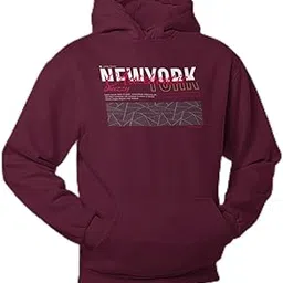 sheezzy New York Urban Streetwear Hoodie, Maroon, Cotton Blend Fleece, Graphic Print Design, Regular Fit, Kangaroo Pocket, Casual Pullover, Unisex-picture-30