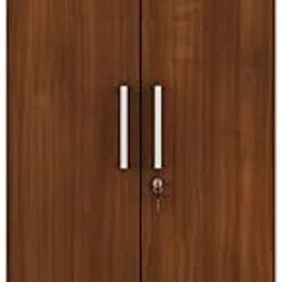 Spacewood Optima Wardrobe | 3 Year Warranty | Almirah, Cupboard, Almari, 2 Door Wardrobe with Mirror, 1 Hanging Space|Engineered Wood| Walnut Rigato-picture-12