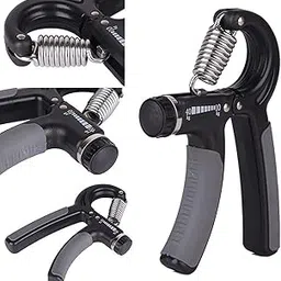 DreamPalace India Hand Gripper - Exerciser Strengthener Hand Exerciser Resistance 10Kg to 40Kg for Gym,Strong Wrist-Black-picture-57