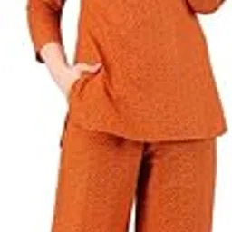 Women's Rayon Printed Night Suit Set - Top and Pajama Set, Soft Sleepwear for Women, Comfortable Loungewear, Full Sleeve Nightwear-Pajama Set for Women-image-7