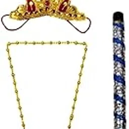 BookMyCostume Krishna Accessories Set for Baby Boy – 4 Pc Krishna Dress Set For Kids| Janmashtami Fancy Dress Costume Accessory Set for Kids | 0-6 Years-picture-40