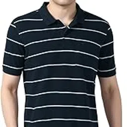 Men's Cotton-Polyester Breton Stripe Polo Shirt | Casual Wear | Stylish & Comfortable-image-67