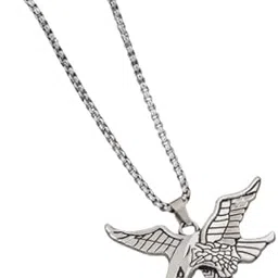 eivaa ; shine bright , wear jewellery EiVAA Men’s Stainless Steel Eagle Pendant Chain | Silver-Tone Bird Pendant Necklace | Durable Anti-Tarnish Metal Chain for Men | Stylish Fashion Jewelry Gift-picture-17