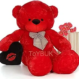 ToYBULK Teddy Bear, Teddy Bear 4 Feet for Girls, Soft Toys for Girls, Big Teddy Bear, Toys for Girls/Wife/Girlfriend/Husband, (4 Feet, Red)-picture-11